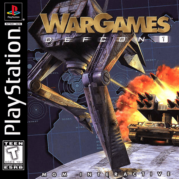War Games Defcon 1 box art for Playstation